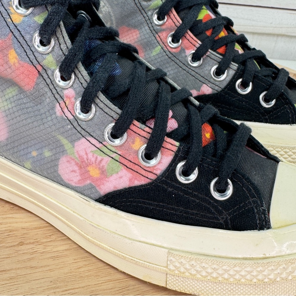 Converse Chuck‎ Taylor 70 High Floral Print Black Sneaker Size 6.5 Men 8.5 Women - Picture 7 of 11